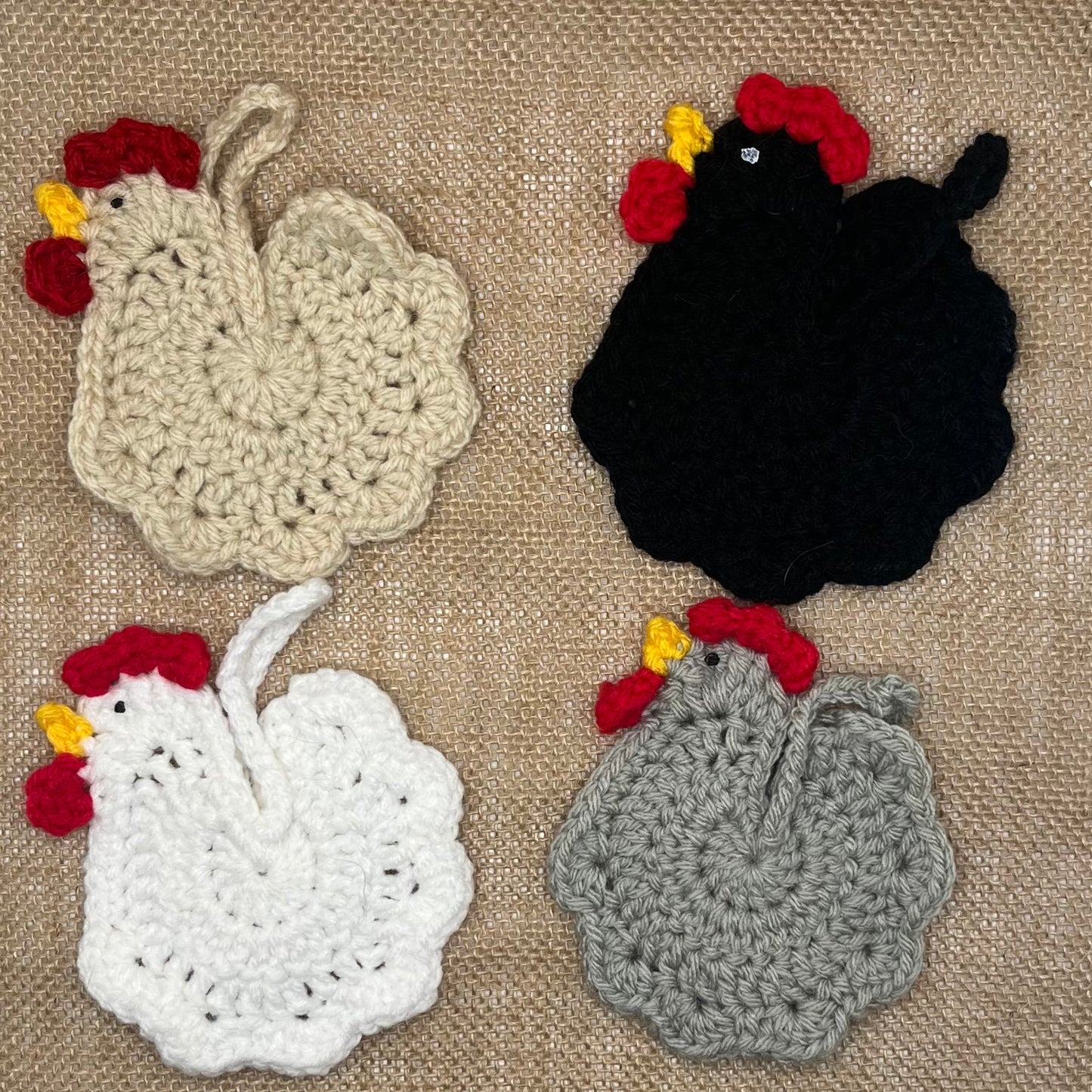 Swanky Chicken Trivet & Ornaments